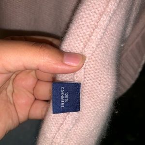 Kids 100% pink cashmere sweater- size small or 8